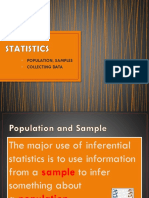 Population, Samples Collecting Data