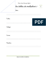 Fichas para Repasar Las Tablas de Multiplicar PDF