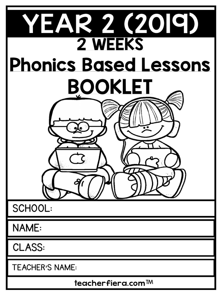 year 2 phonics based lessons 2019 booklet pdf
