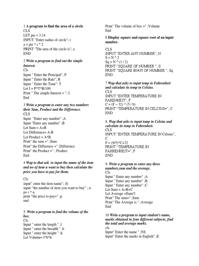 Qbasicclass 9 Fahrenheit Potential Energy