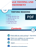 Language Testing and Assessment Skills