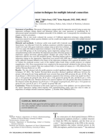 An Evaluation of Impression Techniques For Multiple Internal Connection Implant Prostheses