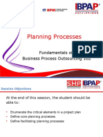 Planning Processes: Fundamentals of Business Process Outsourcing 102
