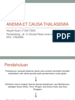 Anemia Et Causa Thalasemia