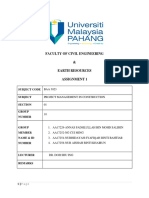 Faculty of Civil Engineering & Earth Resources Assignment 1: Subject Code Baa 3023 Subject Section Group Number