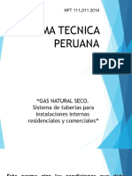 Norma técnica gas natural tuberías acero residenciales comerciales