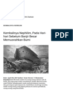 Kembalinya Nephilim, Pada Hari-Hari Sebelum Banjir Besar Memusnahkan Bumi - Kitab Henokh