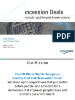 Food & Water Watch presentation about Edison's $811M Suez water and sewer deal