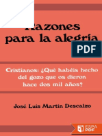 Razones para La Alegria - Jose Luis Martin Descalzo PDF