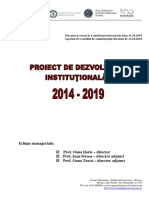 Proiect Dezvoltare Institutionala - Liceul Gh. R Roznov. 2018-2019
