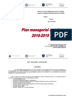 Plan managerial anual - Liceul Gh. R Roznov. 2018-2019
