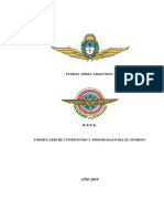 Condiciones y Programas de Ingreso 2019