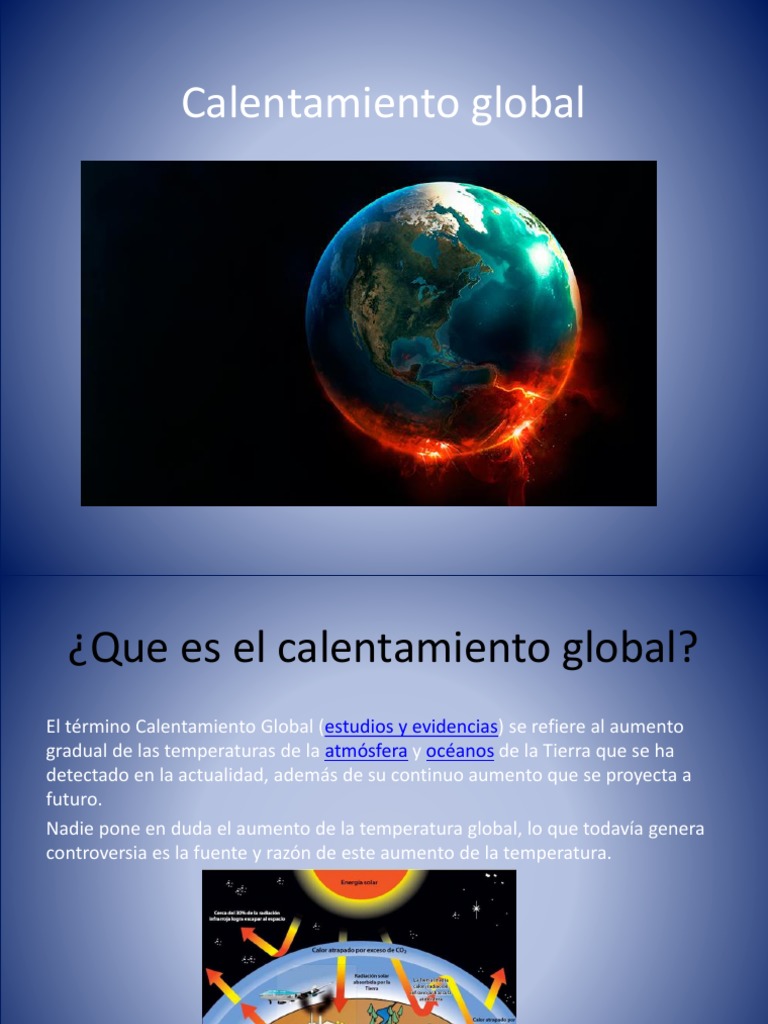 Causas y efectos del calentamiento global | PDF | Calentamiento global ...