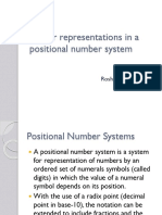 Number Representations in A Positional Number System: Roshan Gunathilake