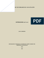 Necesidades capacitación Distribuidora LAP