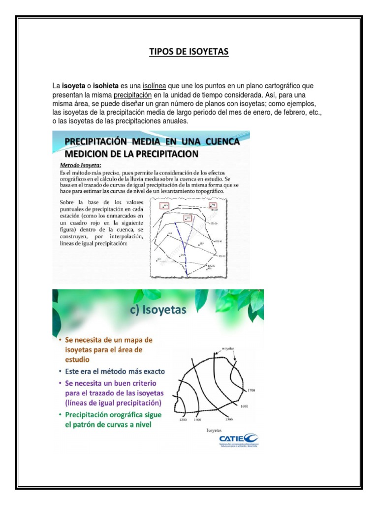Tipos de Isoyetas PDF