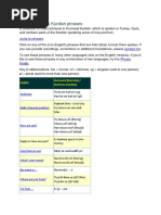 Essential Kurdish Phrases and Words | PDF