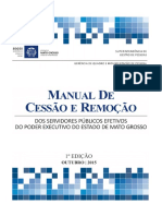 Manual de Cessão e Remoção de Servidores Públicos Estaduais MT