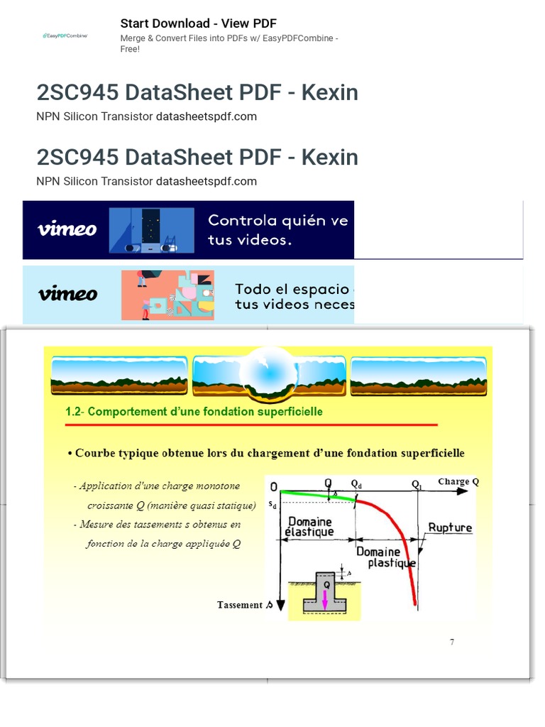 Fondations Chapitre I Fondations Superficielles Pdf Pdf