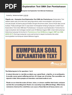 26++ Contoh explanation text soal dan jawaban ideas