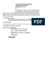 171012 PLIEGO Especificaciones PEC