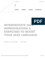 Intermediate Jazz Improvisation: 5 Practice Exercises 