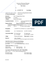 University of Wisconsin-Whitewater Curriculum Proposal Form #3