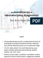 Automatizacija U Laboratorijskoj Dijagnostici - Medicina II Godina