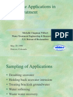 Membrane Applications in Water Treatment