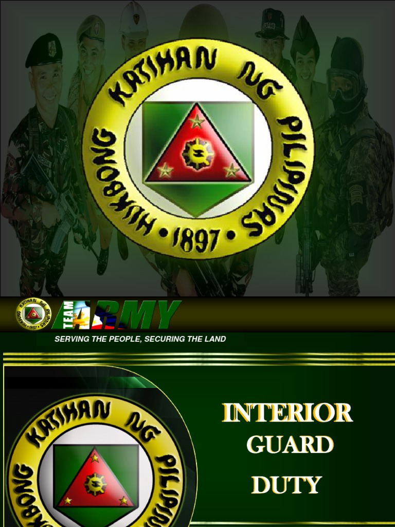 Basic Interior Guard Duty PDF Social Institutions Social Science
