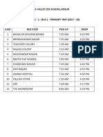 Bus Timings 2017-18 Primary