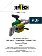 Extruder Operator's Manual Guide | PDF | Extrusion | Mechanical Engineering