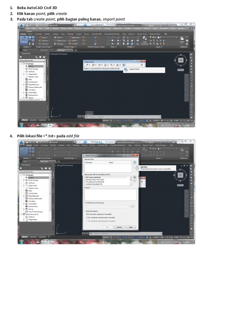 Tutorial AutoCAD Civil 3D PDF | PDF