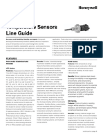 Honeywell Sensing Temperature Sensors Line Guide 0 1109480