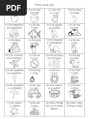 Phonic Song Abc Leisure Sports