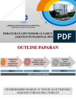 Peraturan LIPI No. 14 Tahun 2018 tentang Jenjang Fungsional Peneliti