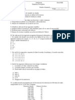 Evaluacion Estadistica para Cuarto Medio