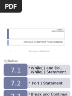 CHAPTER 7-Repetitive Statements