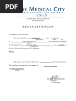 Medicalcertificate: Locsin ST, Molo, Iloilo City, 5000 Iloilo Tel