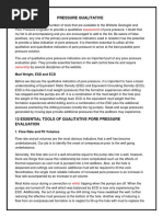 Pressure Qualitative: Assessment