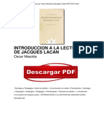 Libro Introduccion a La Lectura de Jacques Lacan Oscar Masotta PDF Gratis OTc4OTg3MjQyNjYzNy8xMjUxOTA0