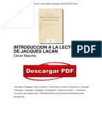 Libro Introduccion A La Lectura de Jacques Lacan Oscar Masotta PDF Gratis OTc4OTg3MjQyNjYzNy8xMjUxOTA0