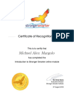 Stronger Smarter Certificate