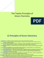 The Twelve Principles of Green Chemistry