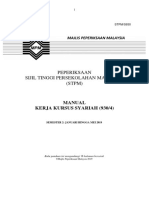 Manual Pelaksanaan Kerja Kursus Syariah PDF