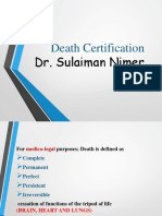 Death Certification: Dr. Sulaiman Nimer