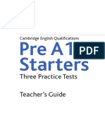 Pre A1 Starters: Three Practice Tests