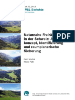 Naturnahe Freiräume in der Schweiz: Analyse - konzept, Identifizierung  und  raum planerische Sicherung