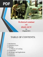 Technical Seminar On Rail Gun: Prajwal M S