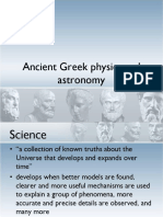 Lesson 1 Ancient Greek Physics and Astronomy PDF
